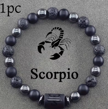 Каменный браслет Zodiac Stone со знаком Зодиака Скорпіон