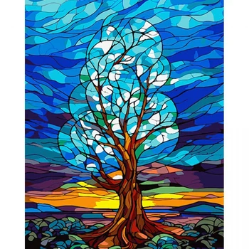 Картина за номерами Дерево змін AH1084 40х50 см пейзаж арт-терапія