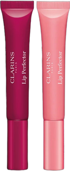 Набір блисків для губ у тубі Clarins Lip Perfector Collection Rose and Plum 2 x 12 мл (3666057332753)