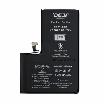 Запасная батарея Deji для iPhone 14 Pro Max 4750 mAh с контроллером аккумулятор для ремонта смартфона и обновления элемента питания