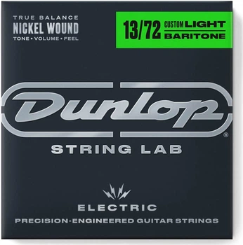 Струны для электрогитары Dunlop DEN1372 Nickel Wound Electric Baritone Guitar Strings (13-72)