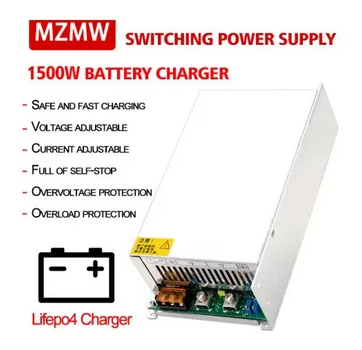 Потужний зарядний пристрій MZMW 24V, 50A CC/CV (28-29.2V / 0-51A) LiFePO4, Li-ion / NMC, AGM, Gel