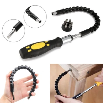 Перехідник з гнучким валом для шуруповерта Flexible Shaft Extension Bits + 6 біт
