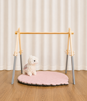 Підлоговий мобіль без іграшок Стійка Baby Gym Дитячий ігровий тренажер Сірий