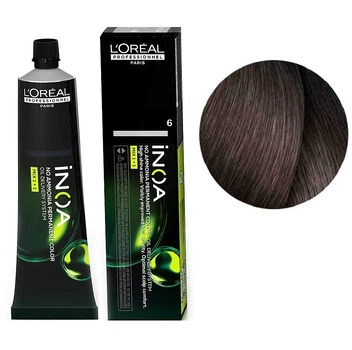 Фарба для волосся стійка без аміаку L'Oreal Professionnel INOA 6, 60 мл
