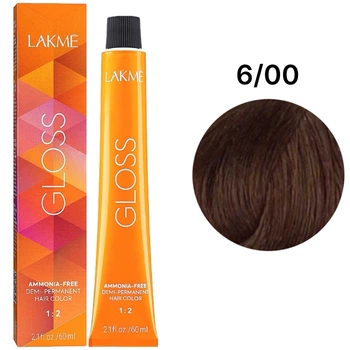 Тонуюча крем-фарба LAKME Gloss Color Rinse для волосся 6/00 Dark Blonde 60 мл
