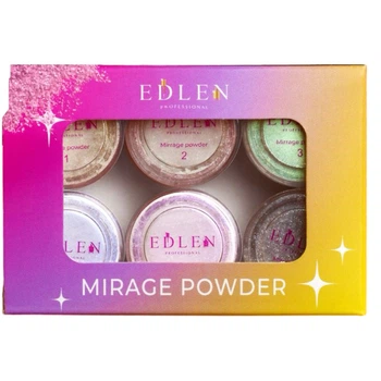 Набір втирок EDLEN New Formula Mirrage powder 6 шт.