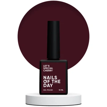 Гель-лак NAILSOFTHEDAY Let's Special Cherry Бордовий 10 мл