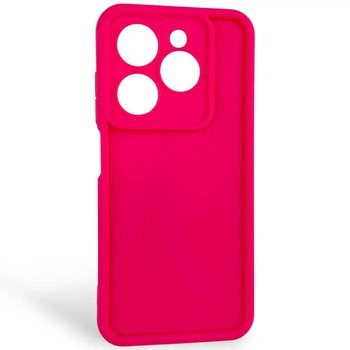Чехол силиконовый Soft Touch для Tecno Spark Go 2024 (BG6) малиновый (Полная защита камеры)