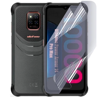 Плёнка гидрогелевая для Ulefone Armor 14 Pro глянцевая противоударная на прозрачная