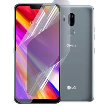 Плёнка гидрогелевая для LG G7 глянцевая противоударная на прозрачная