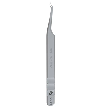 Пінцет STALEKS PRO Expert 45 Type 8 професійний для вій - TE-45/8
