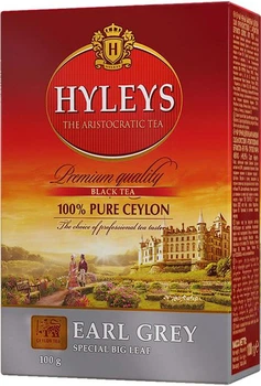 Чай Хейліс Hyleys Ерл Грей чорний курпнолистовий з бергамотом 100г