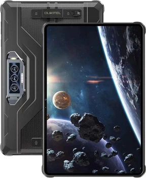 Планшет Oukitel RT8 11" FHD+ /6GB/256GB/ G99 /20000mAh/48+32Мп Night/IP69K/NFC/LTE Black з тримачем (6931940756402)