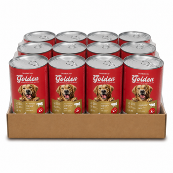Консерва для собак Golden Dog 1,24кг з яловичиною - 12 шт