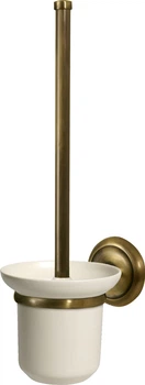 Szczotka toaletowa Bisk Deco A.B. 00412 Brązowa z białym