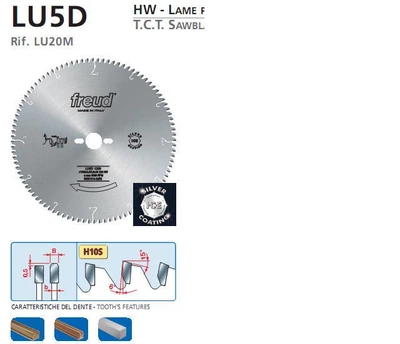 Диск пильный Freud LU5D 1200 300b3,5d30z96 по ПВХ и алюминию