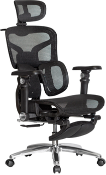 Кресло Mealux S2 Air Plus Black (HF-S2 M/B)