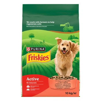 Сухий корм для собак Purina Friskies Active з яловичиною 10 кг