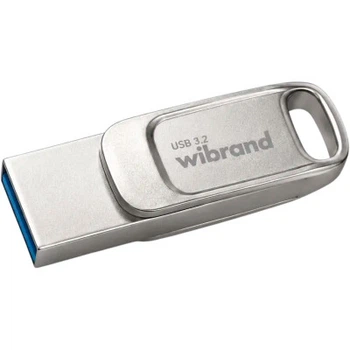 USB флеш накопитель Wibrand 64GB Bee Silver USB 3.2/Type-C (WI3.2TC/BE64TC039S)