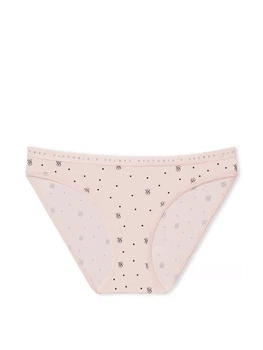 Хлопковые трусики бикини Victoria's Secret розовые с лого р. L арт. 30574