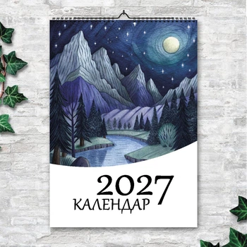 Календарь 2027 настенный перекидной Рисунки 13 листов ENTERSTORE 42х29.7 см (ART 250146)