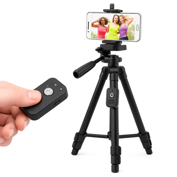 Штатив + пульт ДУ для камеры и телефона TRIPOD 3388, штатив тринога, напольный штатив, студийная стойка