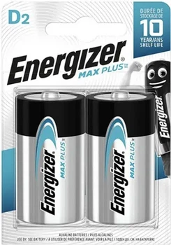 Батарейки Energizer Max Plus LR20/D 1,5 В, 2 шт