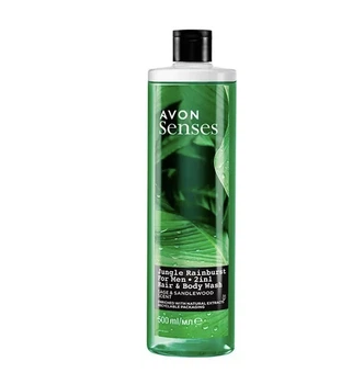 Гель для душу Avon senses «Тропічні джунглі» 2 в 1: засіб для волосся та тіла для Нього 500 мл