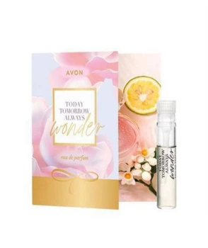 Открытка с пробным образцом парфюмной воды Avon тта Wonder для нее 0.6 мл