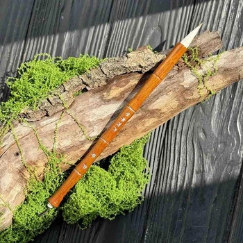 Кисть рыжий бамбук для живописи и каллиграфии Коза+колонок 3см