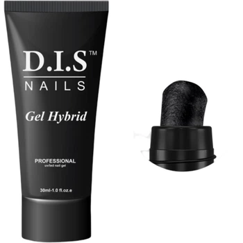 D.I.S Nails Гель гібрид №13 (чорний), 30 мл