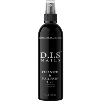 Рідина для знежирення та знятття липкого шару DIS Cleanser&Nail Prep 240 мл