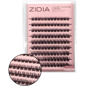 ZIDIA Self-Adhesive Cluster Lashes Velour, Mix Size