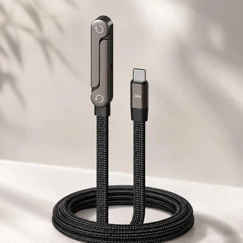 Кабель USB-C 240 Вт для быстрой зарядки со встроенной подставкой 10565