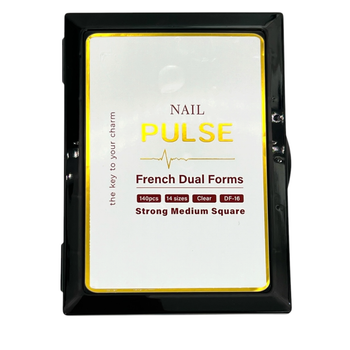 Верхние формы для френча лунка квадрат Nail Pulse Strong Medium Square, 140 шт