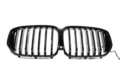 Ноздри 1 Bar LED (2023-2026, чёрный глянец) для BMW X5 G05 2019–2026 гг