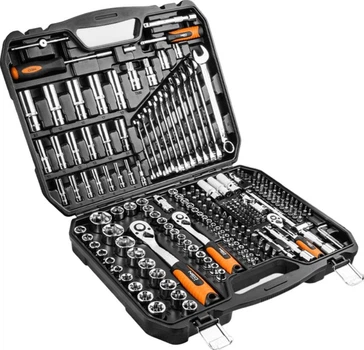 Набор инструментов NEO Tools 1/2", 3/8" и 1/4" 219 предметов в кейсе