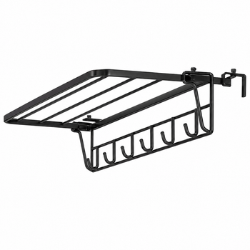 Сушарка на радіатор RIAS RD-65 складна з гачками 55x65 см Black (3_08599)