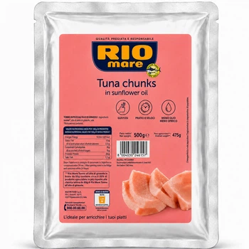 Тунец в Масле Rio mare Tuna Chunks in Sunflower Oil 500 г