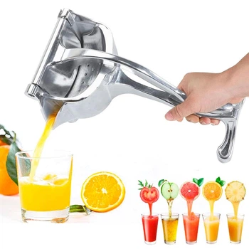 Ручна соковижималка універсальна для фруктів з затиском Fruit Juicer металева