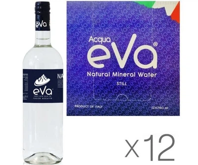Вода мінеральна Acqua Eva Classic негазована 0,75 л у склі Упаковка 12 шт