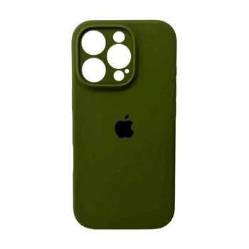 Чохол силіконовий Full Silicone Case for iPhone 15 Pro Max Army Green (з захистом камери)