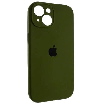 Чохол силіконовий Full Silicone Case for iPhone 15 Army Green (з захистом камери)