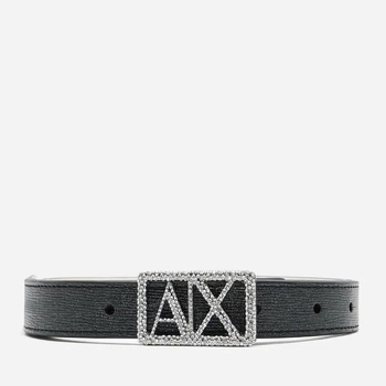 Ремень двусторонний женский Armani Exchange 470511429 30 (93 см) Черный/Молочный (1162043070)