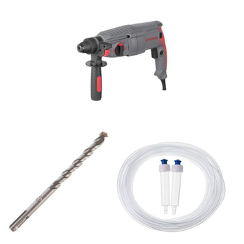 Набір для буріння INTERTOOL: перфоратор DT-0180 + бур SD-1216 + рівень MT-1460
