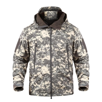 Тактическая куртка / ветровка Pave Hawk Softshell ACU (пиксель серый) XXXL