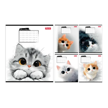 Зошит 1 Вересня 12 аркушів коса лінія 1В Little cat №768736