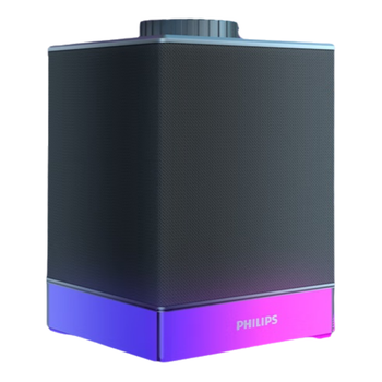 Колонка PHILIPS Bluetooth деревянная компьютерная с подсветкой, для дома/ноутбука, SPA4209