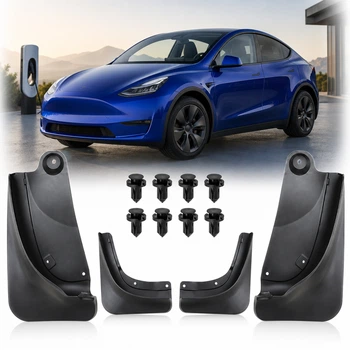 Бризковики для Tesla Model Y 2019-2024 з кріпленнями Комплект 4 шт (OEM: 1634443-00-A)
